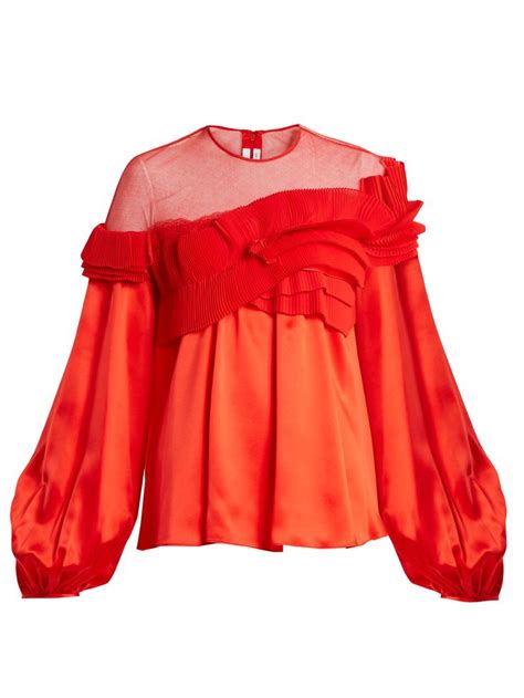 givenchy blouse red|Givenchy tank tops sale.